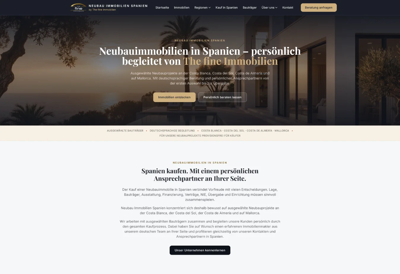 Neubau Immobilien Spanien
